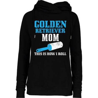 Golden Retriever Mom Dog Hair Funny Golden Retriever Mama Womens Funnel Neck Pullover Hood