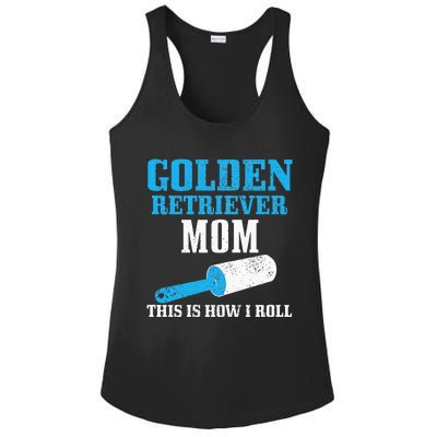 Golden Retriever Mom Dog Hair Funny Golden Retriever Mama Ladies PosiCharge Competitor Racerback Tank