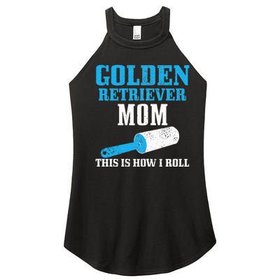 Golden Retriever Mom Dog Hair Funny Golden Retriever Mama Women's Perfect Tri Rocker Tank