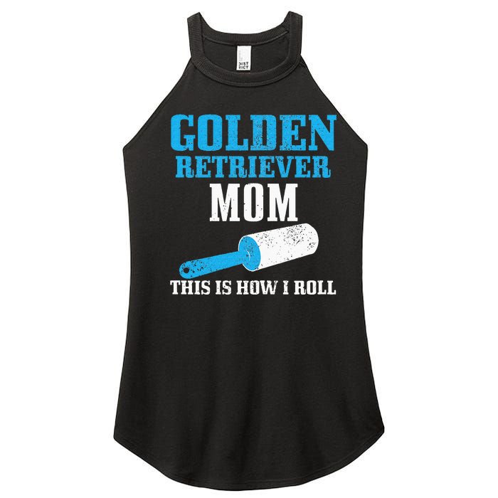 Golden Retriever Mom Dog Hair Funny Golden Retriever Mama Women's Perfect Tri Rocker Tank