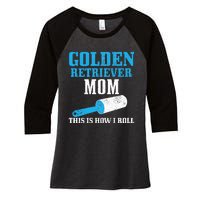 Golden Retriever Mom Dog Hair Funny Golden Retriever Mama Women's Tri-Blend 3/4-Sleeve Raglan Shirt