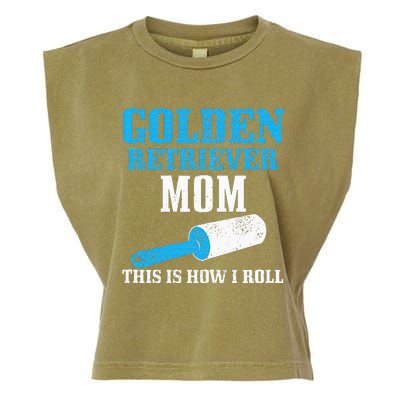 Golden Retriever Mom Dog Hair Funny Golden Retriever Mama Garment-Dyed Women's Muscle Tee