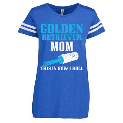 Golden Retriever Mom Dog Hair Funny Golden Retriever Mama Enza Ladies Jersey Football T-Shirt