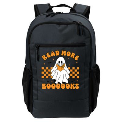 Groovy Read More Books Cute Ghost Retro Halloween Teacher Daily Commute Backpack