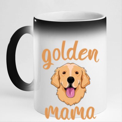 Golden Retriever Mom 11oz Black Color Changing Mug