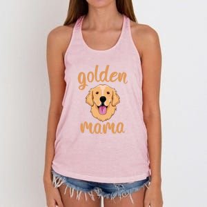 Golden Retriever Mom Women's Knotted Racerback Tank