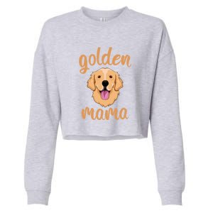 Golden Retriever Mom Cropped Pullover Crew