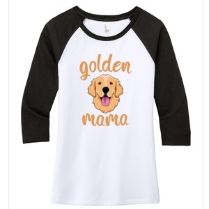 Golden Retriever Mom Women's Tri-Blend 3/4-Sleeve Raglan Shirt