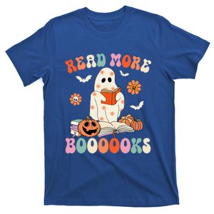 Groovy Read More Books Cute Ghost Boo Funny Halloween Spooky T-Shirt