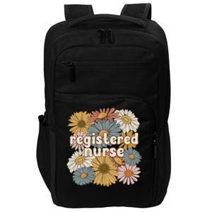 Groovy Registered Nurse Flowers Registered Nursing Gift Impact Tech Backpack