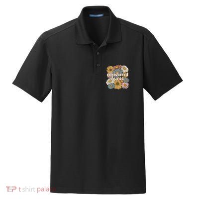 Groovy Registered Nurse Flowers Registered Nursing Gift Dry Zone Grid Polo