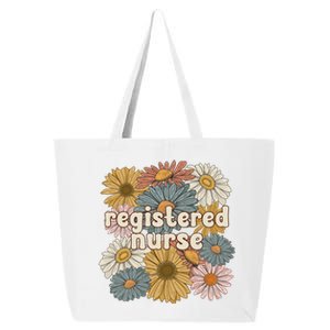 Groovy Registered Nurse Flowers Registered Nursing Gift 25L Jumbo Tote