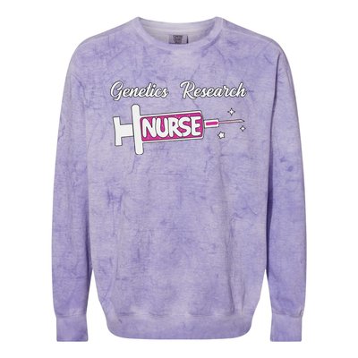 Genetics Research Nurse Cute Genetics Nursing Unit Rn Colorblast Crewneck Sweatshirt