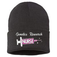 Genetics Research Nurse Cute Genetics Nursing Unit Rn Sustainable Knit Beanie