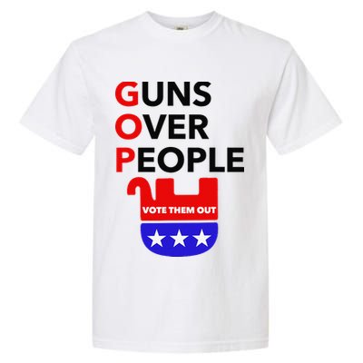 Gun Reform Now GOP Guns Over People Vote Them Out Garment-Dyed Heavyweight T-Shirt