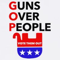 Gun Reform Now GOP Guns Over People Vote Them Out Cooling Performance Crew T-Shirt
