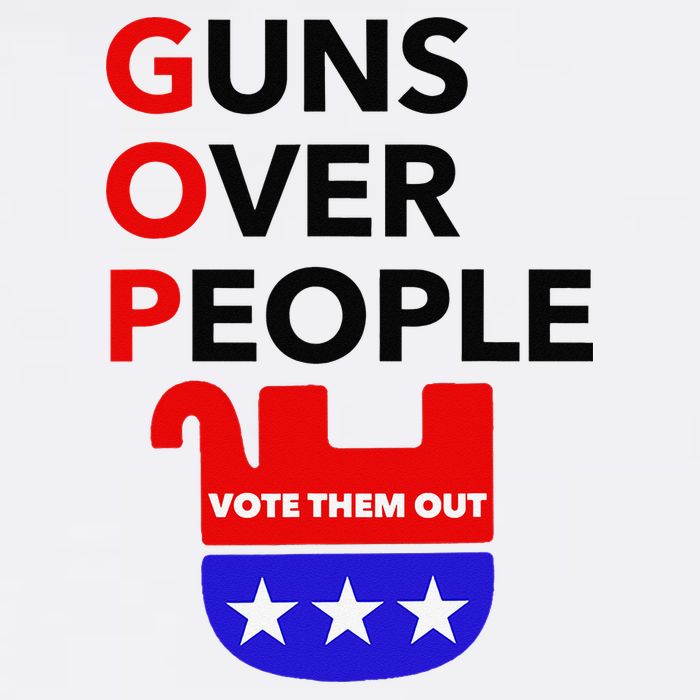 Gun Reform Now GOP Guns Over People Vote Them Out Cooling Performance Crew T-Shirt