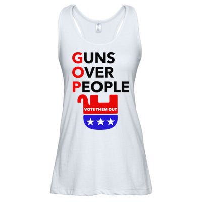 Gun Reform Now GOP Guns Over People Vote Them Out Ladies Essential Flowy Tank