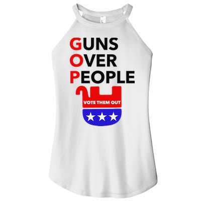 Gun Reform Now GOP Guns Over People Vote Them Out Women's Perfect Tri Rocker Tank