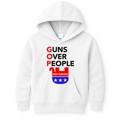 Gun Reform Now GOP Guns Over People Vote Them Out Kids Hoodie