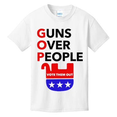 Gun Reform Now GOP Guns Over People Vote Them Out Kids T-Shirt