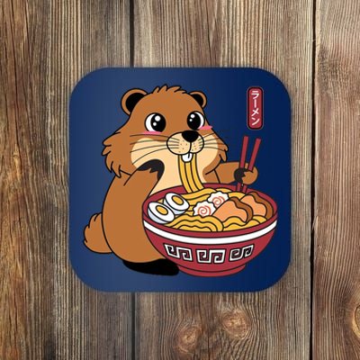 Groundhog Ramen Noodles Coaster