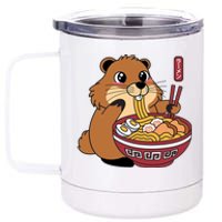 Groundhog Ramen Noodles 12 oz Stainless Steel Tumbler Cup