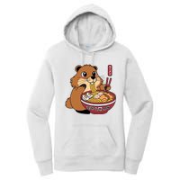 Groundhog Ramen Noodles Women's Pullover Hoodie