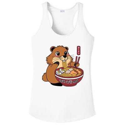 Groundhog Ramen Noodles Ladies PosiCharge Competitor Racerback Tank