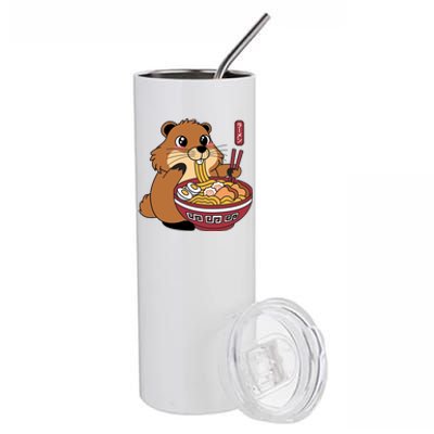 Groundhog Ramen Noodles Stainless Steel Tumbler