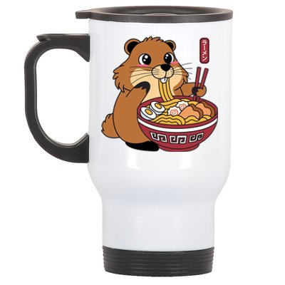 Groundhog Ramen Noodles Stainless Steel Travel Mug