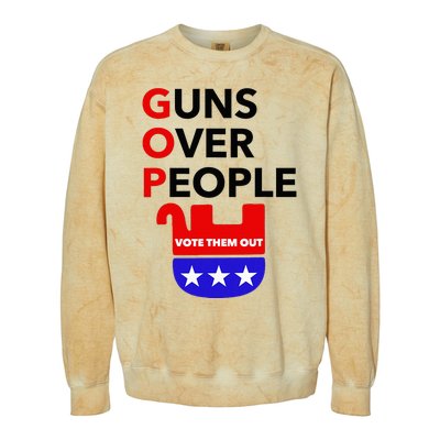 Gun Reform Now Gopguns Over People Vote Them Out Colorblast Crewneck Sweatshirt