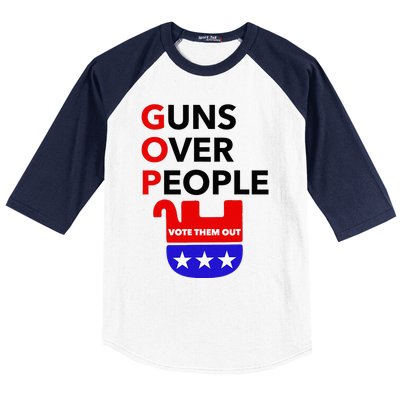 Gun Reform Now Gopguns Over People Vote Them Out Baseball Sleeve Shirt