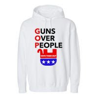 Gun Reform Now Gopguns Over People Vote Them Out Garment-Dyed Fleece Hoodie