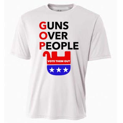 Gun Reform Now Gopguns Over People Vote Them Out Cooling Performance Crew T-Shirt