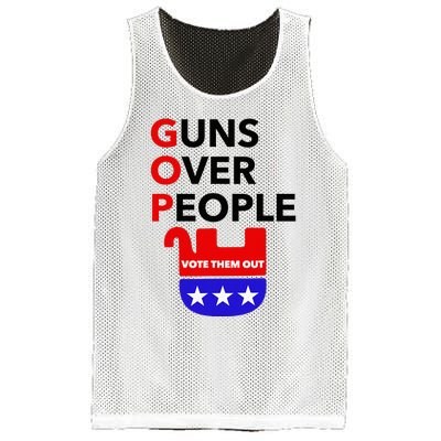 Gun Reform Now Gopguns Over People Vote Them Out Mesh Reversible Basketball Jersey Tank