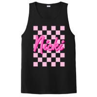 Girl Retro Nicki First Name Personalized Groovy Birthday PosiCharge Competitor Tank