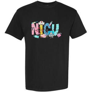 Groovy Retro NICU Nurse L&D Neonatal Medical Staffs Garment-Dyed Heavyweight T-Shirt