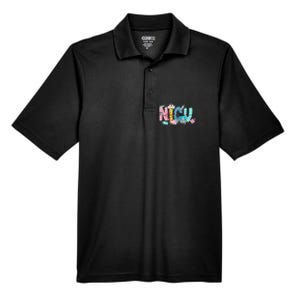 Groovy Retro NICU Nurse L&D Neonatal Medical Staffs Men's Origin Performance Pique Polo