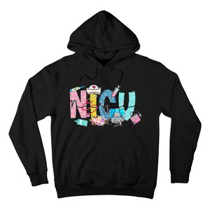 Groovy Retro NICU Nurse L&D Neonatal Medical Staffs Hoodie