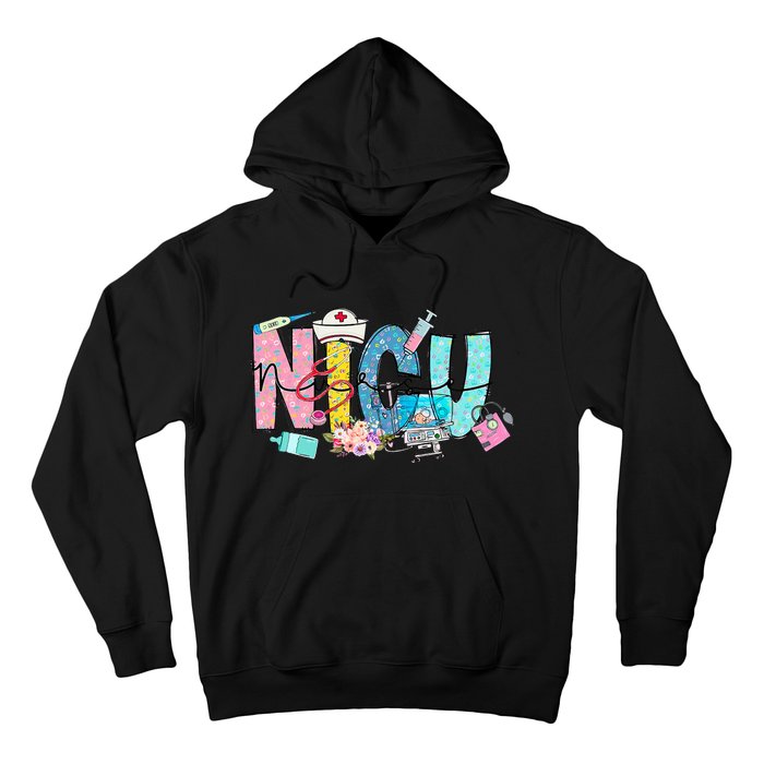 Groovy Retro NICU Nurse L&D Neonatal Medical Staffs Hoodie