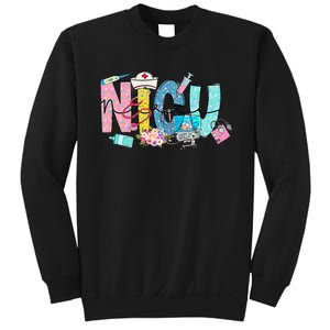 Groovy Retro NICU Nurse L&D Neonatal Medical Staffs Sweatshirt