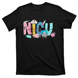 Groovy Retro NICU Nurse L&D Neonatal Medical Staffs T-Shirt