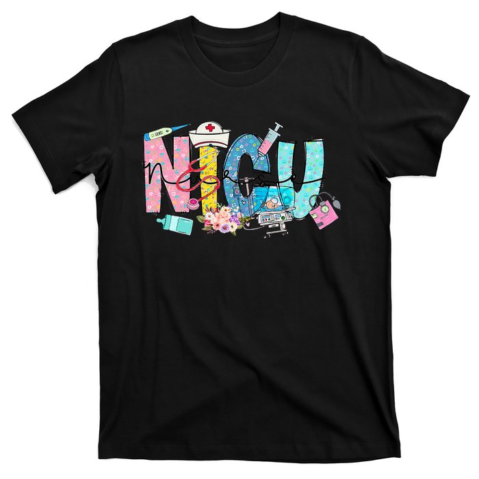 Groovy Retro NICU Nurse L&D Neonatal Medical Staffs T-Shirt