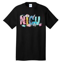 Groovy Retro NICU Nurse L&D Neonatal Medical Staffs Tall T-Shirt