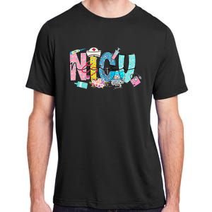 Groovy Retro NICU Nurse L&D Neonatal Medical Staffs Adult ChromaSoft Performance T-Shirt