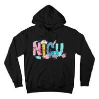 Groovy Retro NICU Nurse L&D Neonatal Medical Staffs Tall Hoodie