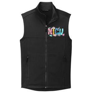 Groovy Retro NICU Nurse L&D Neonatal Medical Staffs Collective Smooth Fleece Vest