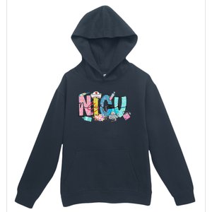 Groovy Retro NICU Nurse L&D Neonatal Medical Staffs Urban Pullover Hoodie