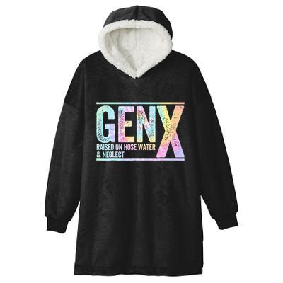 Genx Raised On Hose Water & Neglect Hooded Wearable Blanket